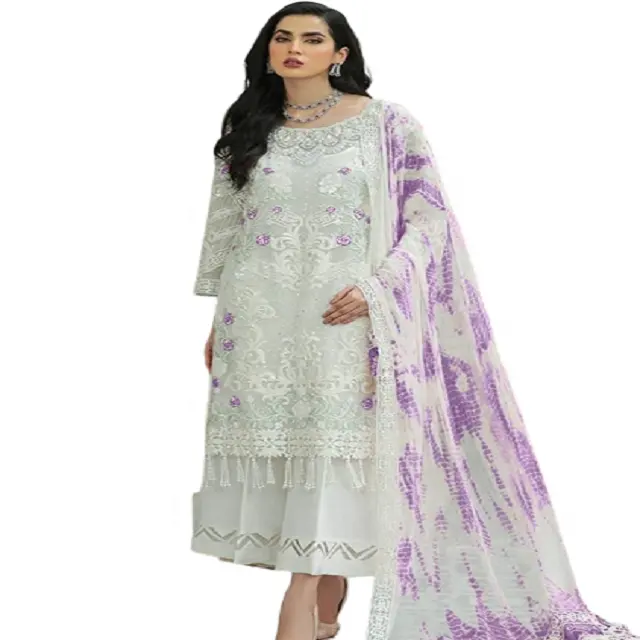 नवीनतम फैशनेबल पाकिस्तानी शैली लॉन सूट