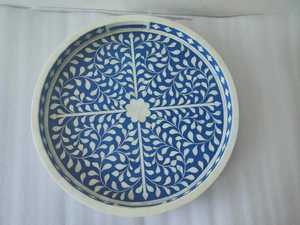 Bandeja de Servir Decorativa de Lujo, Hecha a Mano, con Incrustaciones de Hueso y Diseño de Frutas, Estilo Rústico, para Mesa de Centro, Comedor y Sala de Estar - Product Image 5