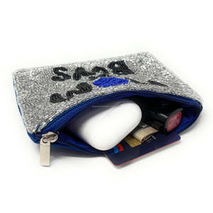 Monedero de cuentas hecho a mano con cremallera y pompón, regalo para mamá de niñas, accesorio de viaje para mujeres y niñas, gran capacidad, suave y duradero - Product Image 6