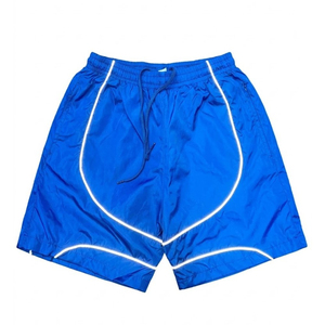 Nuevas tendencias, conjunto de pantalones cortavientos de nailon para hombre con logo personalizado en negro con paneles grises, para verano, estilo vintage, chaqueta de streetwear. - Product Image 4