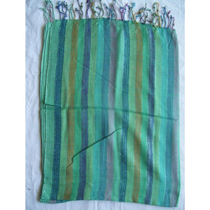 Printed Stripe Design Handloom Scarf Lightweight Soft Cotton Woven Fashion <b>Wrap</b> Traditional Artisan <b>Shawl</b> Unisex Casual Elegant - Product Image 5