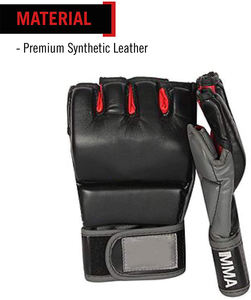 Gants de combat MMA en cuir PVC personnalisés en gros avec protection du pouce, logo personnalisé, unisexe, pour entraînement de Muay Thai - Product Image 3
