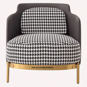 Silla de Boda de Diseño Contemporáneo con Estructura de Hierro Negro, Silla Otomana Individual con Función Extensible - Product Image 6