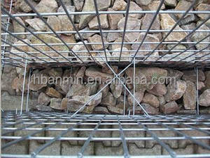 Wholesale 100X80X30Cm Galvanized Welded Wire <strong>Mesh</strong> Gabion Basket Wall/pvc Coated Gabion Box <strong>Stone</strong> Fence - Product Image 4