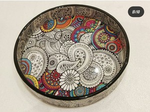 Bandeja Decorativa Rectangular de Madera con Patrón Geométrico, Diseño Tradicional Hecho a Mano - Product Image 6