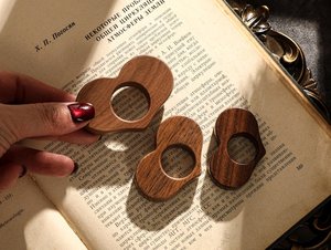 Porte-pages en bois en forme de cœur, qualité supérieure, fabriqué à la main par les meilleurs artisans, décoration de table polie, thème amour, à bas prix - Product Image 5