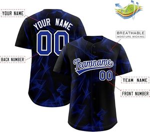 Maillot de baseball personnalisé pour homme, chemise boutonnée, nom, numéro et logo personnalisés, uniforme sportif sur mesure - Product Image 2