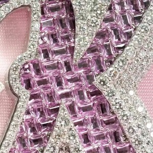 Luxury Crown <b>Initial</b> Letter <b>Pendant</b> 925 <b>Silver</b> Custom VVS Moissanite Custom letter Name <b>Pendant</b> HipHop Iced Out Two Tone <b>Pendant</b> - Product Image 2