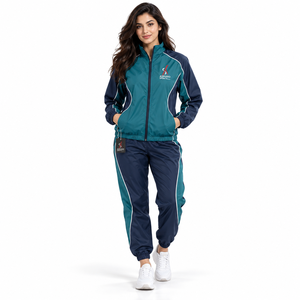 Modern <b>Women</b> Windbreaker Tracksuit Two Piece Windbreaker <b>Jacket</b> Pants Set Lightweight Breathable Fabric Comfortable Fit Casual - Product Image 1