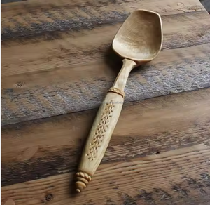 Fourchette et cuillère en bois créatives à long manche pour mélanger le café, le thé, le sucre, pour la maison, l'hôtel, le dîner - Product Image 4
