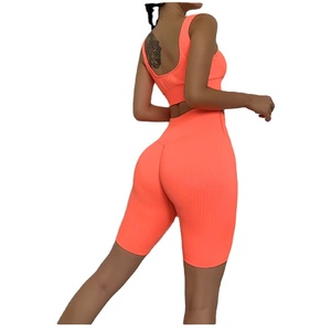 2025 femmes réversible respirant Sport ensemble soutien-gorge Shorts pantalon-2 pièces entraînement 220g séchage rapide paillettes brodé Yoga ensemble - Product Image 5