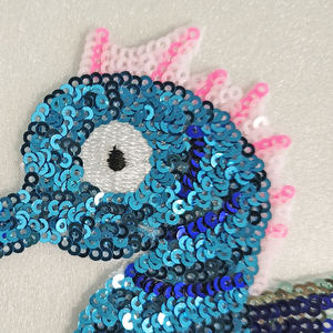 Parche de Lentejuelas con Forma de Caballito de Mar Colorido para Diseño de Moda - Product Image 6