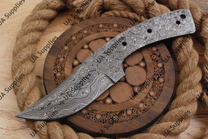 Couteau de camping artisanal en acier Damas, personnalisable OEM/ODM, lame pleine longueur, 58 HRC, ultra-affûté - Product Image 4