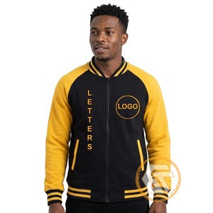Customized for Knitted Cotton Fleece Embroidered Varsity <b>Jacket</b> Fraternity High Quality Breathable Quick Dry Autumn Greek Phi - Product Image 1