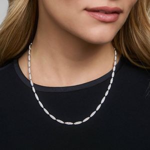 สร้อยคอเพชรประดับทองคำ 14K สุดหรูสำหรับผู้หญิง - Product Image 2