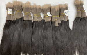 100% Virgen Remy Cabello humano Hueso Recto Onda natural para cierre Cabello 13by4 - Product Image 3