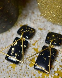 Premium Handmade Resin Drop <b>Earrings</b> with Modern Design, Lightweight Fashion Accessories for Women - Product Image 5