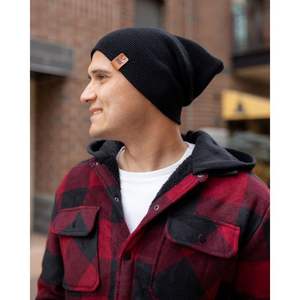 Gorro C-AIM con puño, acrílico premium, negro medianoche, hecho en EE. UU., para deportes de invierno - Product Image 5