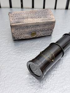 Telescopios de Latón de Alta Calidad, Estilo Antiguo, Caja de Madera Hecha a Mano, Artesanía Coleccionable, Artesanía del Viejo Mundo, Uttarakand - Product Image 2