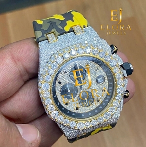 Reloj de Diamantes Moissanite para Hombre, Más Vendido, para Ocasiones Formales, Atuendos de Lujo y Ropa Profesional de Negocios, Disponible para la Venta - Product Image 4