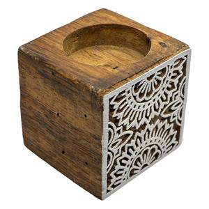 Brûleur d'encens en bois, bois naturel de qualité supérieure, bois naturel résistant à la chaleur, résistant à la chaleur, pour bakhoor et oud, finition lisse - Product Image 2