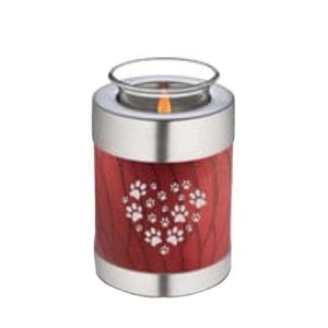 Urne funéraire en métal avec empreinte de patte, artisanat, urnes commémoratives, urnes funéraires pour humains, cendres funéraires, souvenir, urnes funéraires décoratives 2026 - Product Image 1