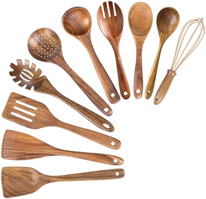 Handmade Wooden <b>Spoons</b> Oval Shape Rustic Design Polished Natural Wood Kitchen Utensils for Cooking and <b>Serving</b> Natural Crafts - Product Image 4
