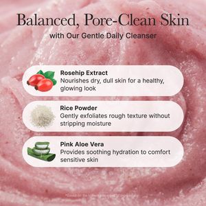 Nettoyant visage Arencia Rosehip Brightening Rice Mochi 120g, soin coréen pour la peau, nettoyant visage quotidien, exfoliant - Product Image 5