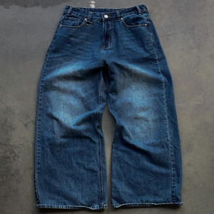 Venta al por mayor de jeans holgados personalizados de alta calidad. El mejor fabricante y proveedor de pantalones vaqueros de pierna ancha para mujer. - Product Image 4