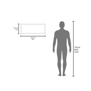 Armadietto da Parete Bianco 12 Pollici con 1 Ripiano Spazioso, Soluzione di Archiviazione Elegante e Pratica - Product Image 3