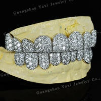 Grillz personnalisés en or 10K 14K 18K avec moissanite VVS et diamants taille brillant rond, style Hip Hop, pour hommes et femmes