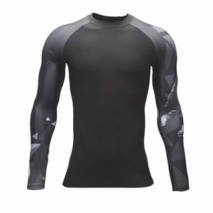 Nueva Camiseta de Compresión Personalizada para Hombre, Transpirable, Ecológica, de Secado Rápido, Nailon y Elastano, Manga Larga, Alta Calidad, para Fitness y Entrenamiento - Product Image 1