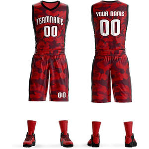 Shorts de basket-ball respirants à séchage rapide en mesh, uniforme d'équipe réversible, logo personnalisé imprimé, grandes tailles, OEM USA EU, équipe personnalisée - Product Image 1