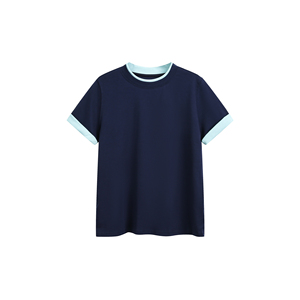 เสื้อยืดผู้ชายโลโก้แบบกำหนดเอง สไตล์ลำลองระดับไฮเอนด์ ผ้าฝ้าย 100% คอกลม ยูนิเซ็กซ์ ผ้าถักไหมน้ำแข็ง สำหรับผู้ชาย - Product Image 1