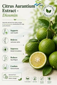 HGO Factory Direct Supply Extrait naturel pur de Citrus Aurantium (qualité alimentaire) Spécification Diosmin 90% (extrait standardisé) - Product Image 2