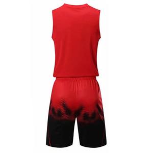 Conjunto de Uniforme de Baloncesto Personalizado 100% Poliéster, Nuevo Estilo de Verano, Transpirable, de Secado Rápido, Estampado, Talla Grande, con Logotipo en la Parte Delantera - Product Image 3