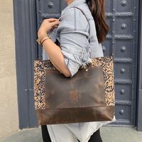 Tas Kanvas Bunga Vintage Tas Bahu Retro Penutup Ritsleting Kapasitas Besar untuk Perjalanan Belanja