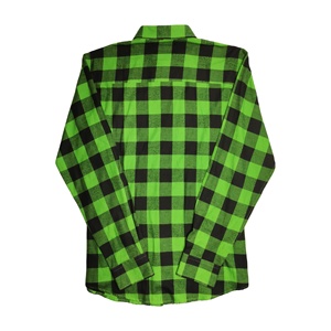 Chemise en flanelle à manches longues à carreaux unie de haute qualité, confortable et rétro pour homme, tendance automne - Product Image 1