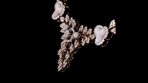 Collar de Plata con Trébol de Nácar y Diamantes Cultivados en Laboratorio |   Collar Floral de Plata de Ley 925 |   Regalo de Novia - Product Image 6