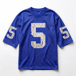 Maillot de football américain personnalisé de haute qualité, imprimé, rétro, ample, grande taille, en mesh, cousu, pour les fans de football américain - Product Image 3