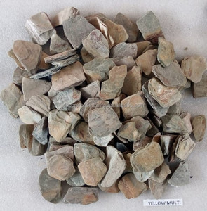 Tappetini <span class=keywords><strong>in</strong></span> ardesia Multi rame indiano ciottoli burattati piatti paesaggistica giardino acqua caratteristica decorazione aggregati ardesia rotta