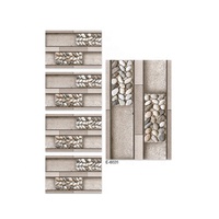 Carreaux de céramique 3D 300x450mm aspect brique, finition mate, rustique, antique, décoration murale intérieure de villa, moderne et classique