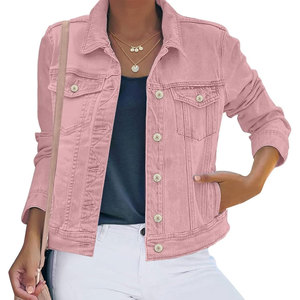 Veste en jean pour femme sur mesure, modèle 2026, légère, best-seller - Product Image 1