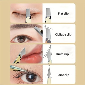 INSTRUMENTS CHIRURGICAUX BAFA, pince à épiler droite en acier inoxydable, antistatique, durable, légère, moderne, de précision, pour cils et sourcils - Product Image 3