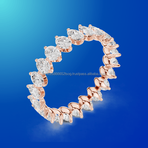 Lumiera jewels 14K Rose Gold Plated Eternity Band con CZ para Mujer - Product Image 1