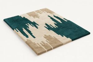 Tapis fait main tufté à la main en laine/soie multicolore, taille personnalisable disponible, toucher doux pour la prière, l'exercice et le salon - Product Image 2