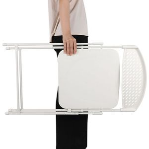 Chaises pliantes en plastique léger avec structure en acier, blanches, lot de 10 - Product Image 5