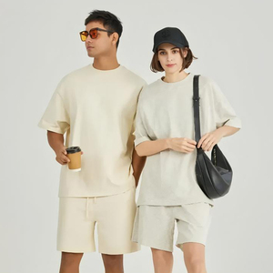 เสื้อยืดผู้ชายฮิปฮอปทรงปกติ คอเล็ก ผ้าคอตตอน 100% ใหม่ น้ำหนัก 220 กรัม ไซส์ใหญ่พิเศษ  ไม่มีลายด้านหน้า - Product Image 2