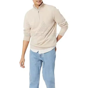 เสื้อสเวตเชิ้ตพิมพ์โลโก้ตามสั่ง ขนาดตามสั่ง รุ่นพื้นฐานสำหรับผู้ชาย ขายดีที่สุด ขายส่ง เสื้อสเวตเชิ้ตแบบซิปครึ่งตัว ระบายอากาศได้ดี - Product Image 4