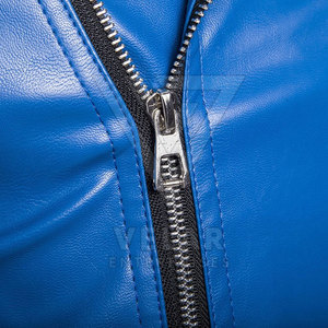 Breathable Lightweight Comfortable Men <b>Winter</b> <b>Leather</b> <b>Jacket</b> Casual Stand Zipper Front Canvas Customizable Top Selling - Product Image 6